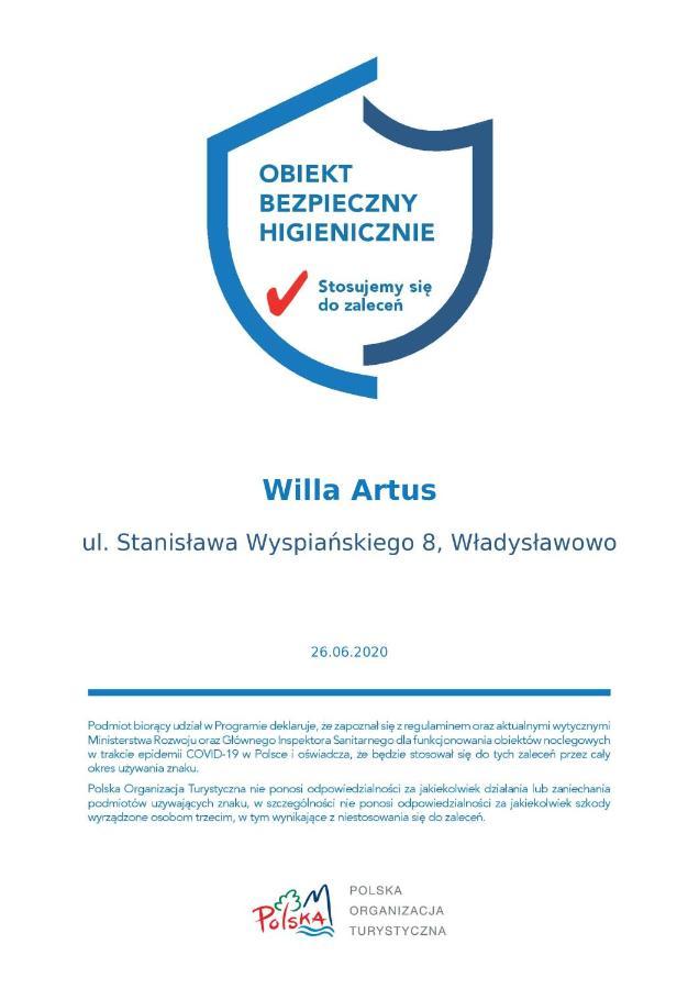Willa Artus Władysławowo Exteriér fotografie